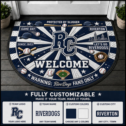 Navy / White