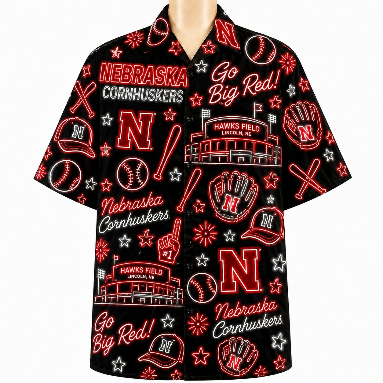 All Baseball College Teams Neon Viber Unisex Hawaiian Shirt For Men & Women