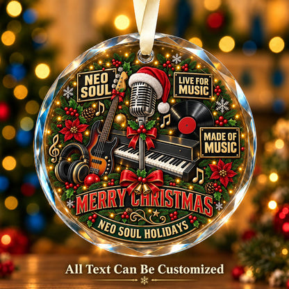 Neo Soul Personalized Glass Ornament | 5To9Vibe