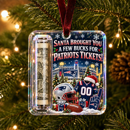 All Football Teams Christmas Money Holder Glass Ornament - 5to9vibe