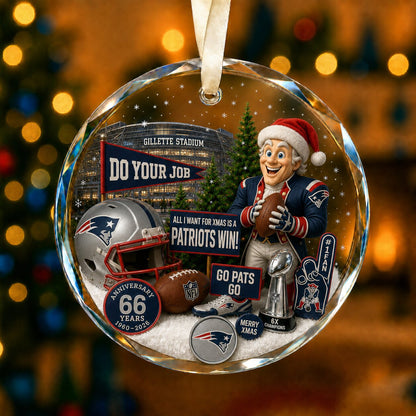 All Football Teams Christmas Glass Ornament With Gift Box Trending - 5to9vibe