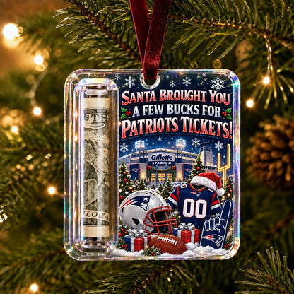 All Football Teams Football Stadium Christmas Money Holder Glass Ornament - 5to9vibe