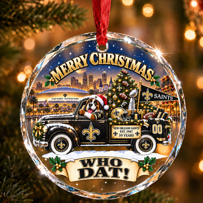 Football team Style 23 Glass Ornament mockup | 5To9Vibe