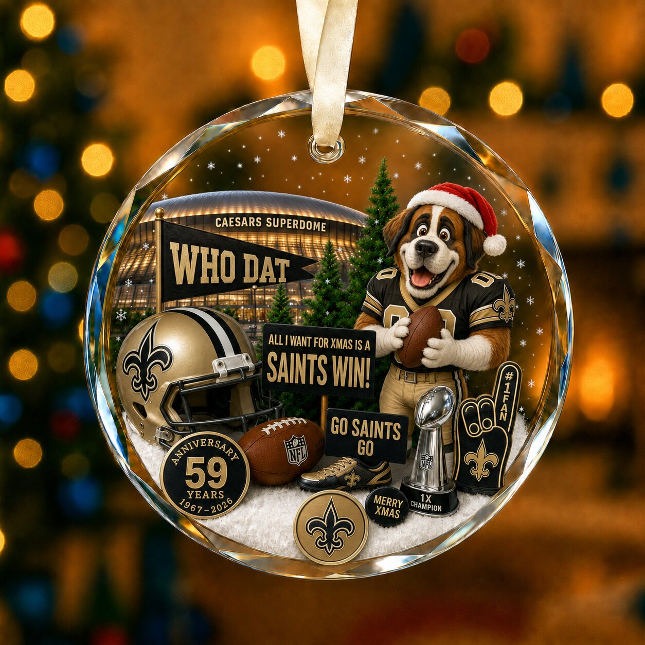 All Football Teams Christmas Glass Ornament With Gift Box Trending - 5to9vibe
