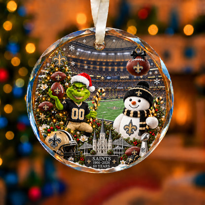 All Football Teams Christmas Vibe Snow Glass Ornament With Gift Box Trending - 5to9vibe