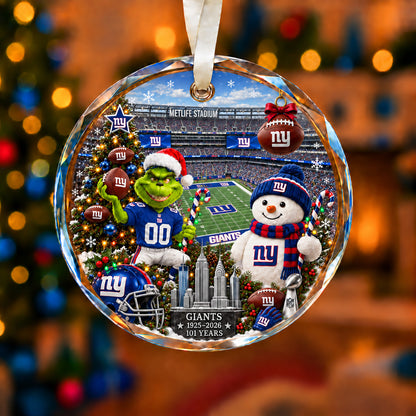 All Football Teams Christmas Vibe Snow Glass Ornament With Gift Box Trending - 5to9vibe