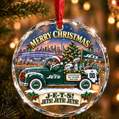 Football team Style 25 Glass Ornament mockup | 5To9Vibe