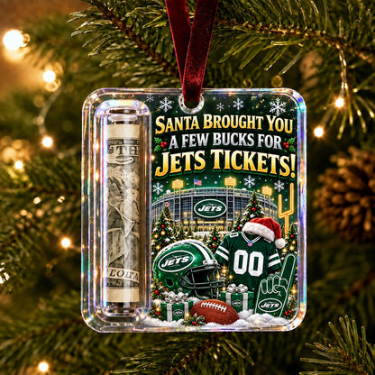 All Football Teams Christmas Money Holder Glass Ornament - 5to9vibe