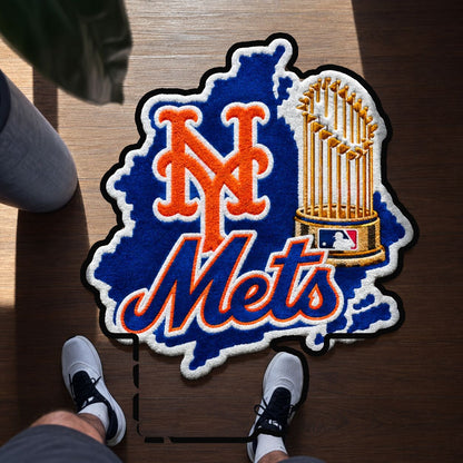 Alfombra personalizada de bienvenida premium de equipo de la MLB – Felpudo de béisbol personalizado