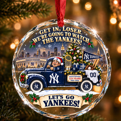 Baseball team Style 20 Glass Ornament mockup | 5To9Vibe