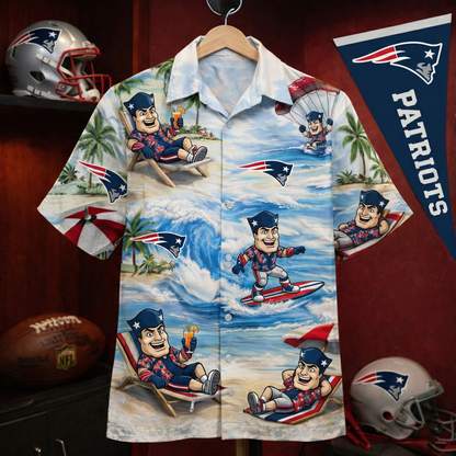 NEP Football Mascot Beach Viber Unisex Hawaiian Shirt For Men & Women