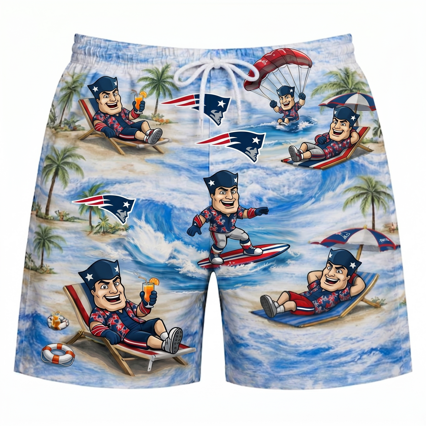 NEP Football Mascot Beach Viber Unisex Hawaiian Shirt For Men & Women