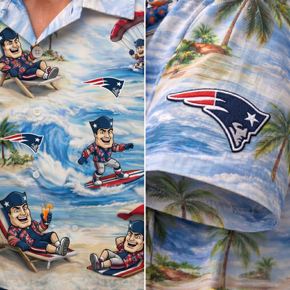 NEP Football Mascot Beach Viber Unisex Hawaiian Shirt For Men & Women