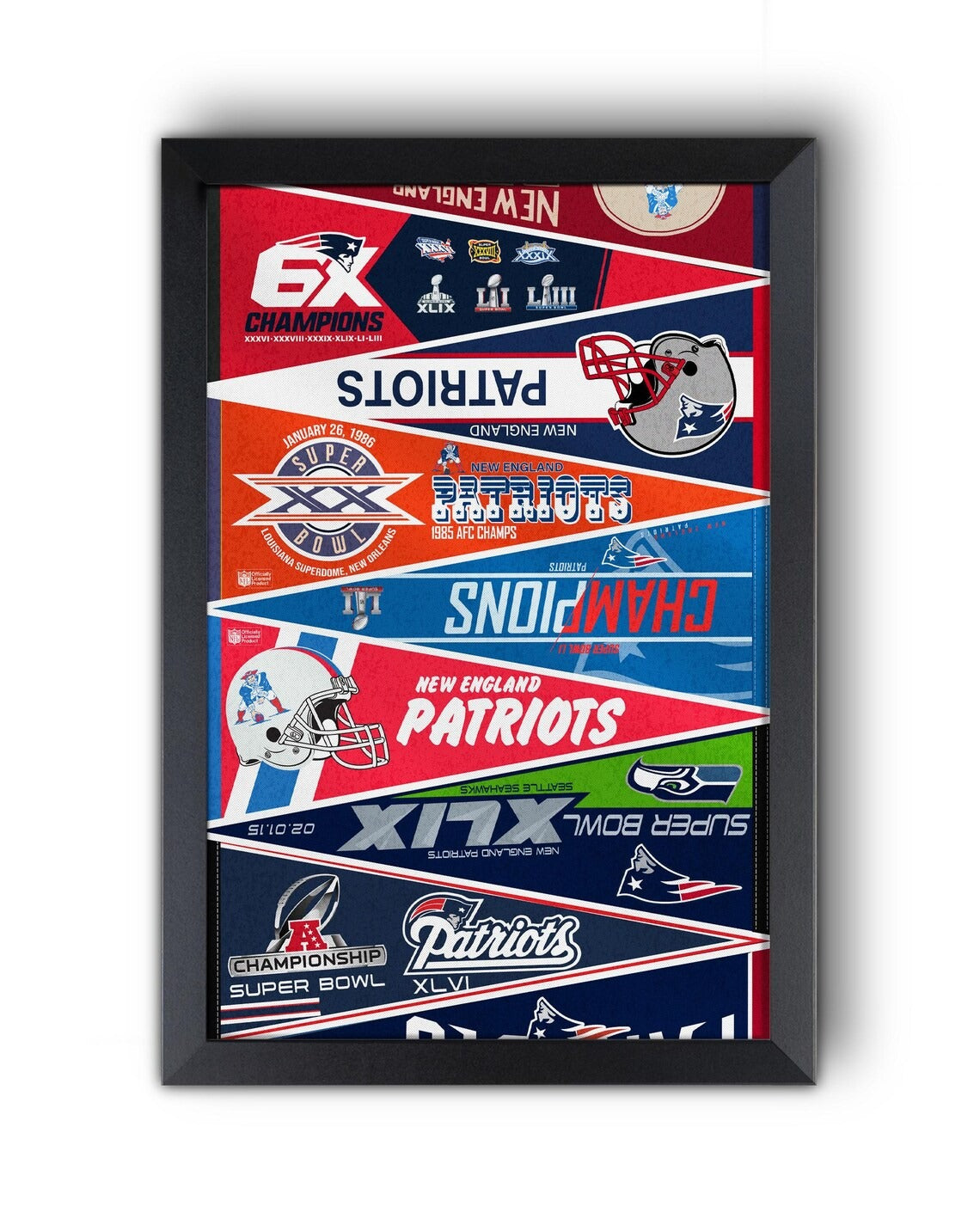 All Football Teams Vintage Anniversary For Fans No Frame Vertical Poster - 5to9vibe