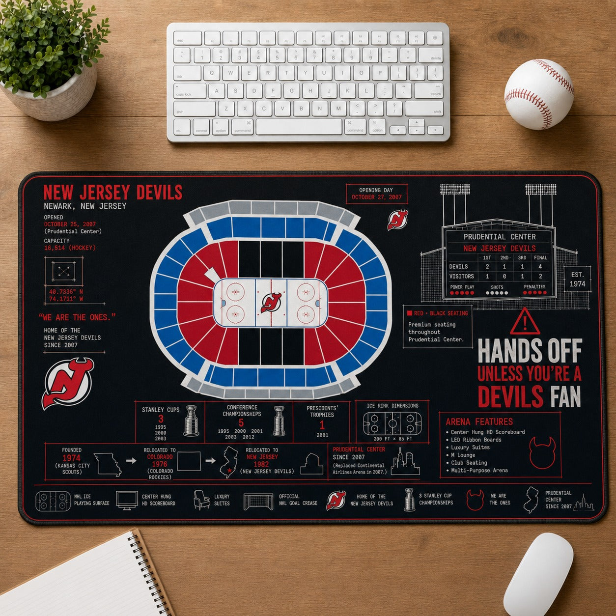 All Hockey Stadiums Arena Blueprint Desk Mat Mouse Pad Plus Size Trending - 5to9vibe