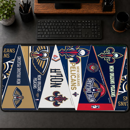 All Basketball Teams Vintage Pennant Anniversary For Fans Desk Mat Mouse Pad Trending - 5to9vibe