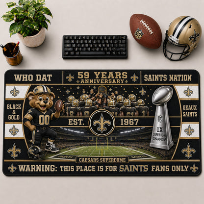 All Football Anniversary For Fans Desk Mat Mouse Pad Plus Size Trending - 5to9vibe