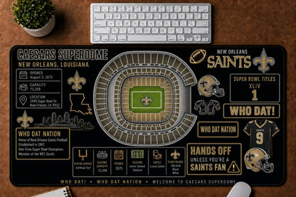 All Football Stadium Infographic Desk Mat Mouse Pad Plus Size Trending - 5to9vibe