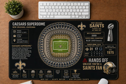 All Football Stadium Schematic Desk Mat Mouse Pad Plus Size - 5to9vibe