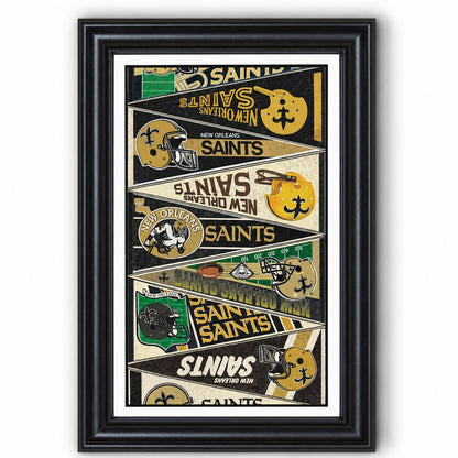 All Football Teams Vintage Anniversary For Fans No Frame Vertical Poster - 5to9vibe