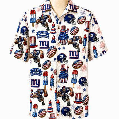 All Football Teams 4th July 250 Years Anniversary America Premium Unisex Hawaiian Shirt For Men and Women