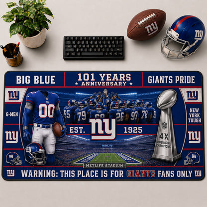 All Football Anniversary For Fans Desk Mat Mouse Pad Plus Size Trending - 5to9vibe