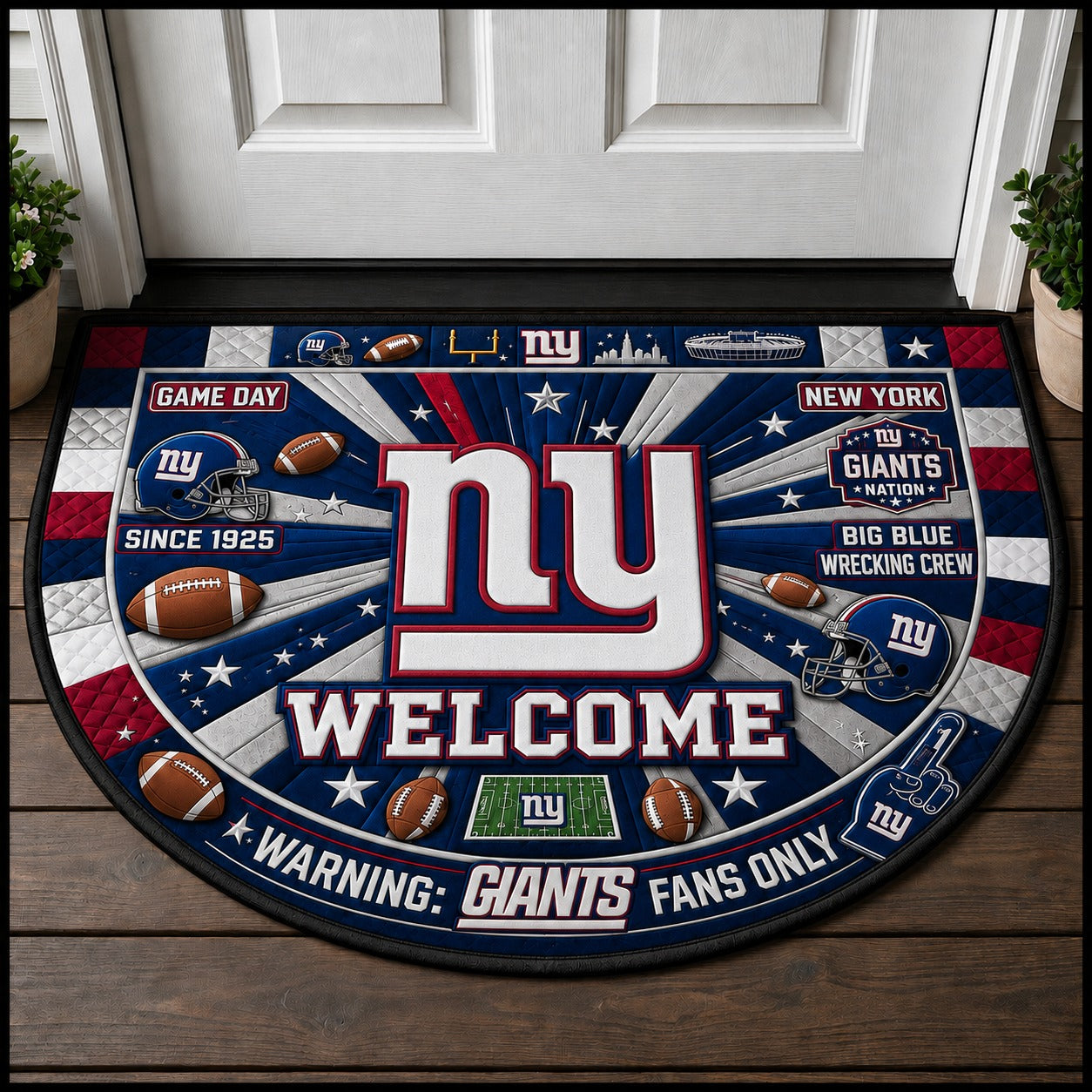 Football All Teams Custom Premium Welcome Mat – Personalized Doormat