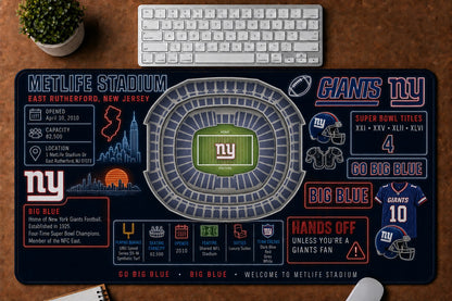 All Football Stadium Infographic Desk Mat Mouse Pad Plus Size Trending - 5to9vibe
