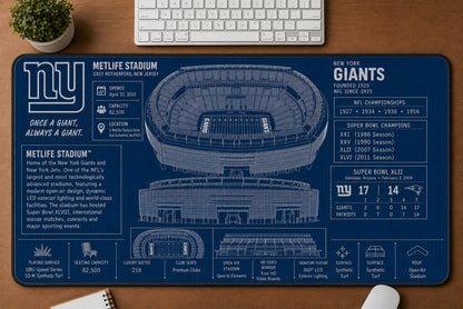 All Football Stadium BluePrint Desk Mat Mouse Pad Plus Size Trending - 5to9vibe