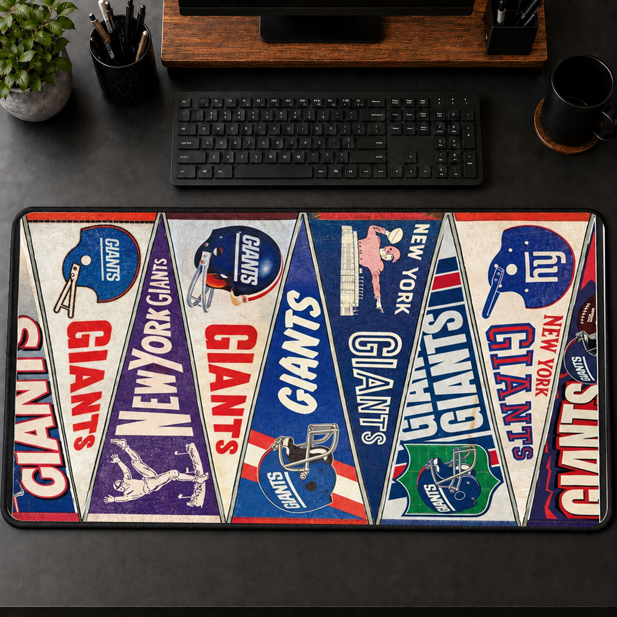 All Football Teams Vintage Anniversary For Fans Desk Mat Mouse Pad Trending - 5to9vibe