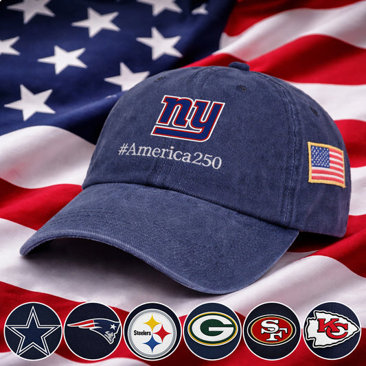 Baseball Cap America 250 Anniversary Embroidered Logo Premium Washed Cap Hot Sale
