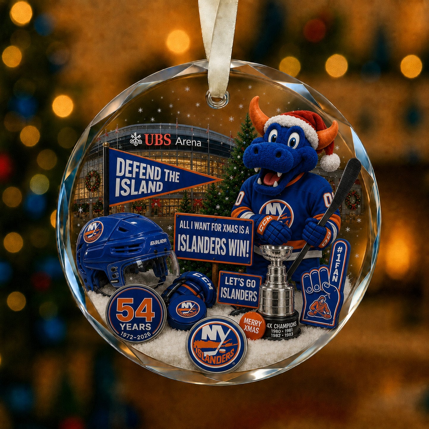 All Hockey Teams Christmas Glass Ornament With Gift Box Trending - 5to9vibe