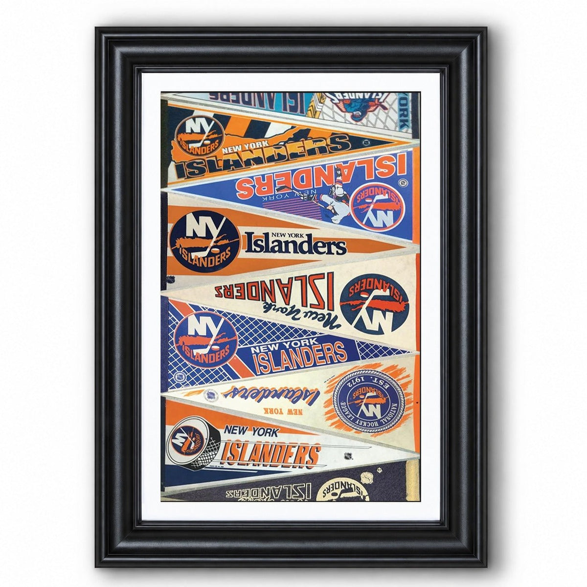 All Hockey Teams Vintage Pennant Anniversary For Fans No Frame Vertical Poster - 5to9vibe