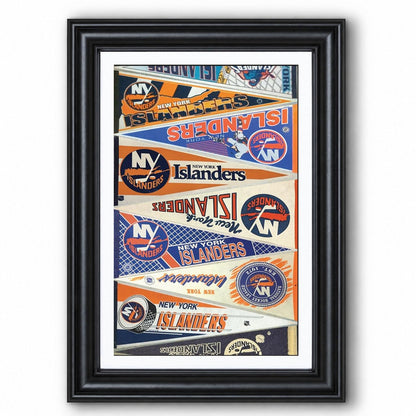 All Hockey Teams Vintage Pennant Anniversary For Fans No Frame Vertical Poster - 5to9vibe