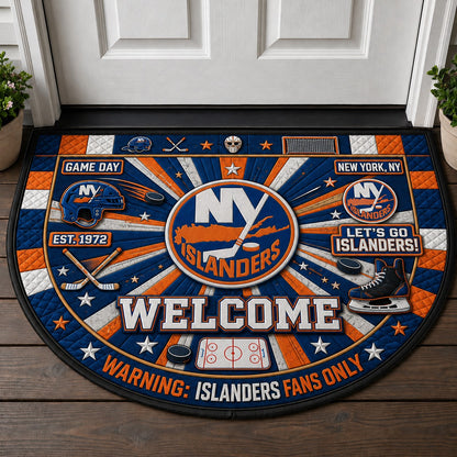 Hockey All Teams Custom Quilted Print Premium Welcome Mat – Personalized Baseball Doormat