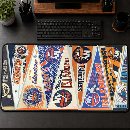 All Hockey Teams Vintage Pennant Anniversary For Fans Desk Mat Mouse Pad Trending - 5to9vibe