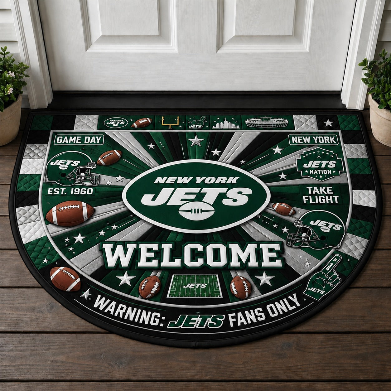 Football All Teams Custom Premium Welcome Mat – Personalized Doormat