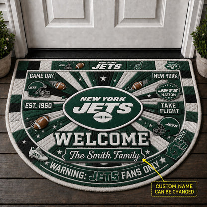 Official-Inspired Football Fan Custom Premium Welcome Mat – Personalized Doormat