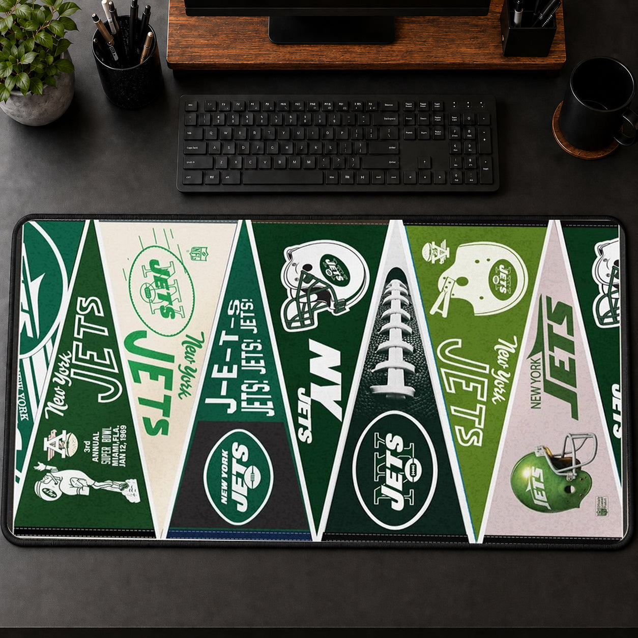 All Football Teams Vintage Anniversary For Fans Desk Mat Mouse Pad Trending - 5to9vibe