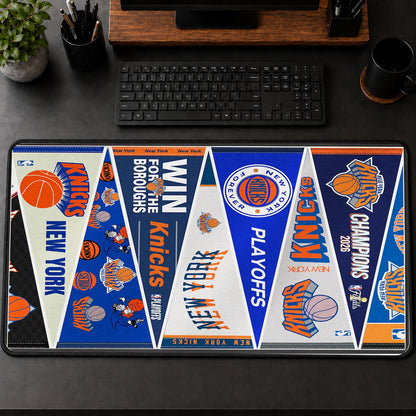 All Basketball Teams Vintage Pennant Anniversary For Fans Desk Mat Mouse Pad Trending - 5to9vibe