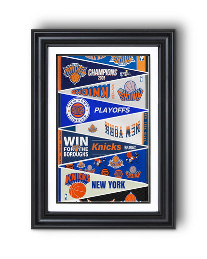 All Basketball Teams Vintage Pennant Anniversary For Fans No Frame Vertical Poster - 5to9vibe
