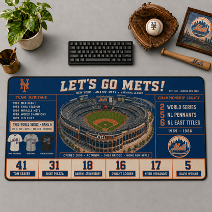 All Baseball Teams Vintage Stadium Desk Mat  Baseball Fan Desk Mat Mouse Pad Plus Size - 5to9vibe