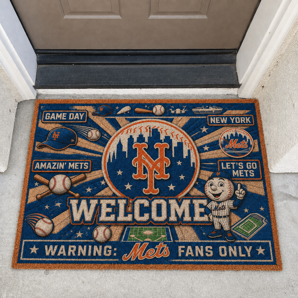 Baseball All Teams Welcome Coir Doormat Print Premium Welcome Mat – Personalized Baseball Coir Doormat