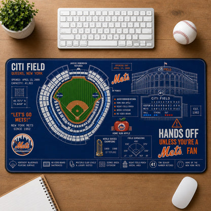 All Baseball Legendary Stadiums Masterplan Desk Mat Mouse Pad Plus Size - 5to9vibe