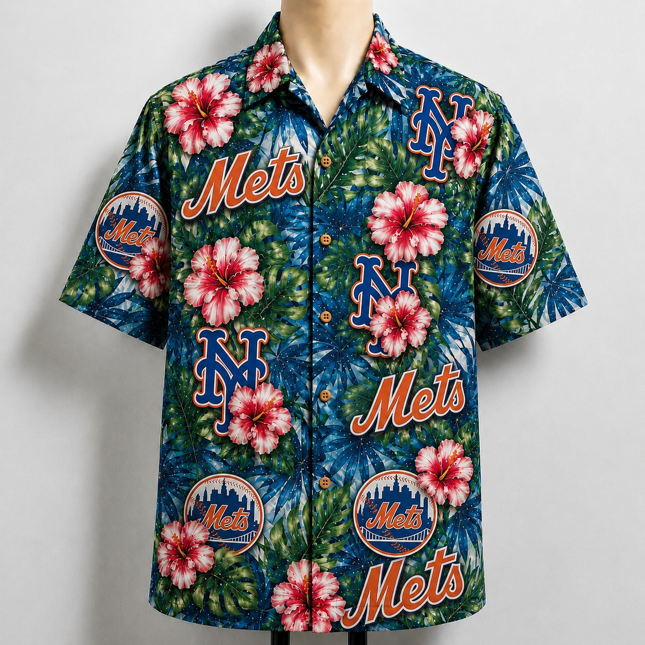 All Baseball Teams Paradise Hibiscus Button-Up Unisex Hawaiian Shirt For Men and Women