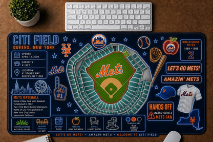 All Baseball Stadiums Infographic Desk Mat Mouse Pad Plus Size Trending - 5to9vibe