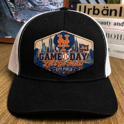 All Teams Baseball Game Day Leather Patch Premium Mesh Snap Back Cap | Trucker Cap