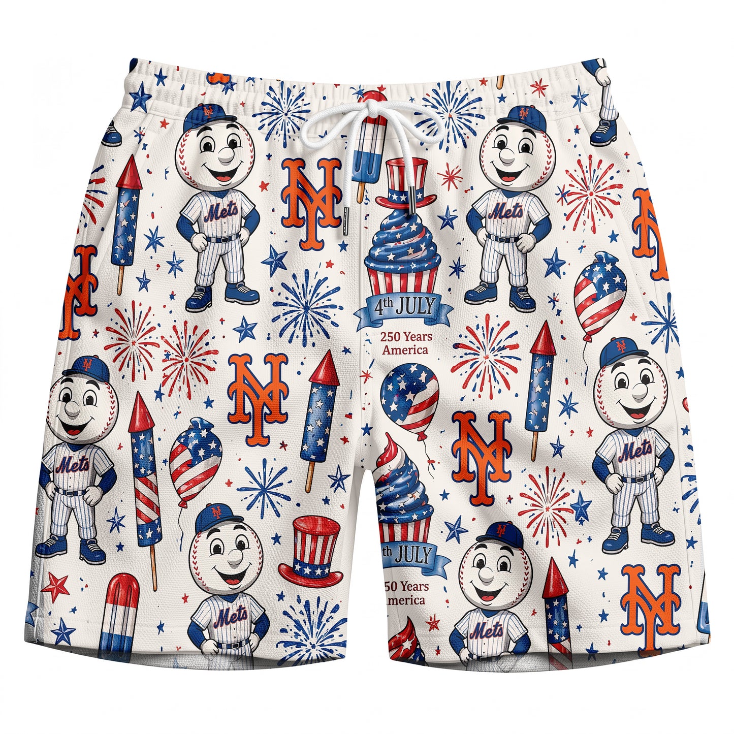 KCR Baseball Team 4th July 250 Years Anniversary America Premium Unisex Hawaiian Shirt For Men and Women