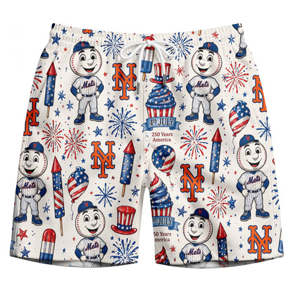 KCR Baseball Team 4th July 250 Years Anniversary America Premium Unisex Hawaiian Shirt For Men and Women