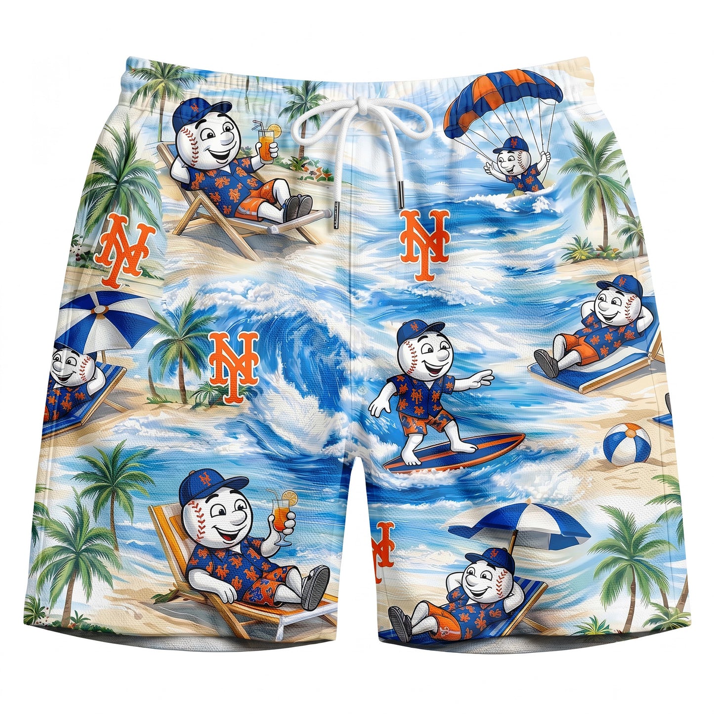 Camisa Hawaiana Unisex con Botones "LAD Baseball Mascot Beach Viber" para Hombre y Mujer